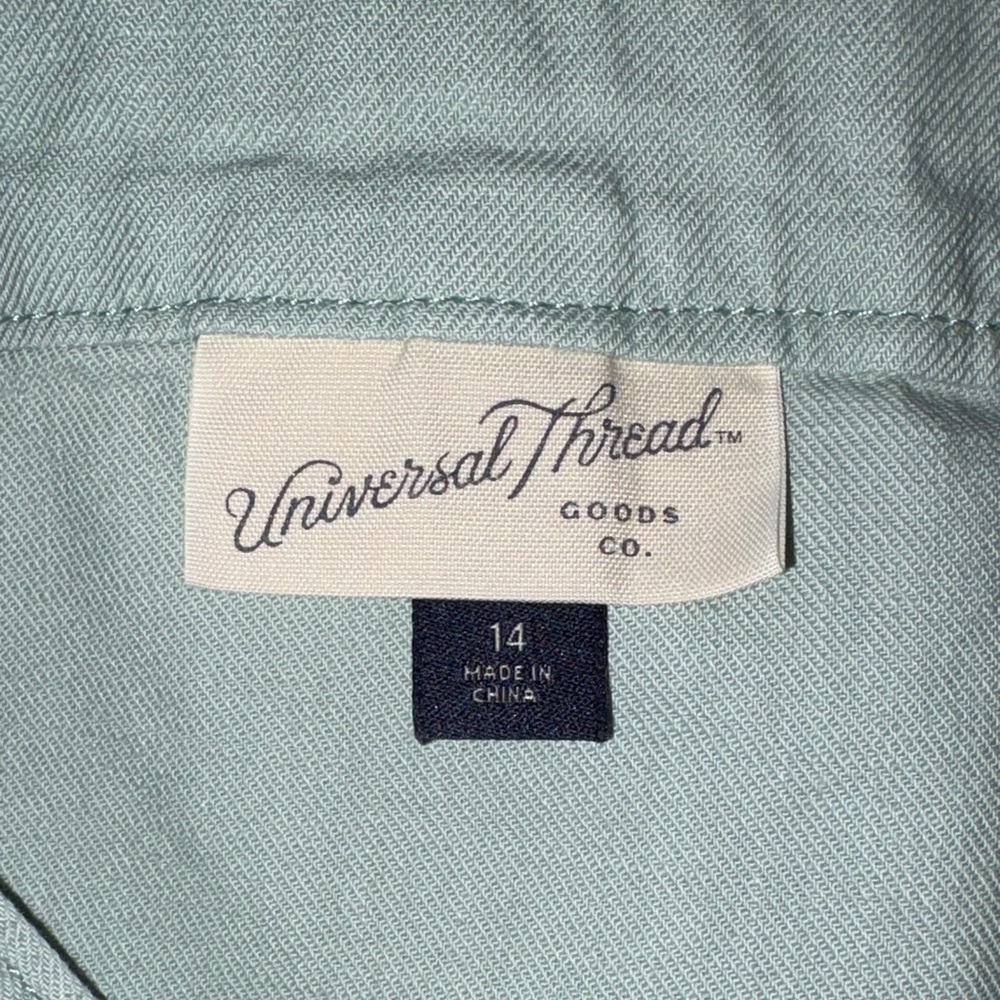 Universal Thread Women’s 100% Cotton Light Green Sleeveless Dress EUC 14 - Picture 8 of 11